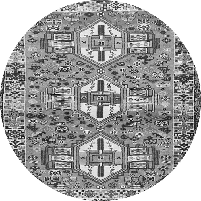 Machine Washable Persian Gray Traditional Rug, wshtr4089gry