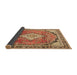 Sideview of Medallion Brown Traditional Rug, tr408brn