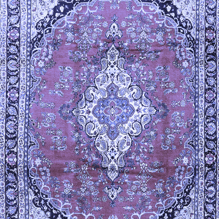 Medallion Blue Traditional Rug, tr408blu