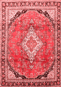 Medallion Red Traditional Rug, tr408red