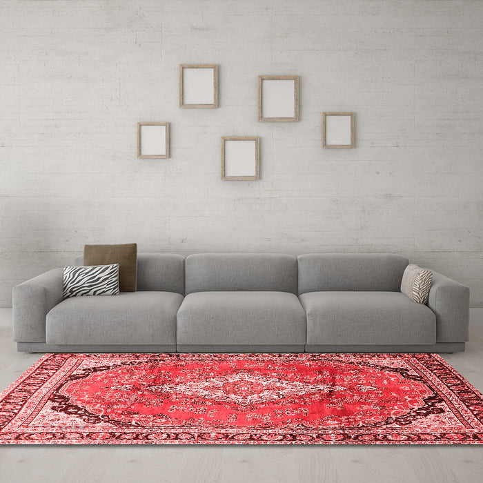 Traditional Red Washable Rugs