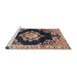 Sideview of Machine Washable Traditional Purple Rug, wshtr4090