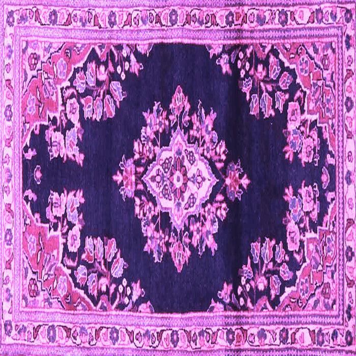 Square Medallion Purple Traditional Rug, tr4090pur