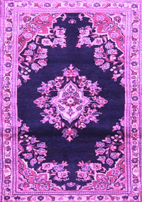 Medallion Purple Traditional Rug, tr4090pur