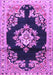 Medallion Purple Traditional Rug, tr4090pur