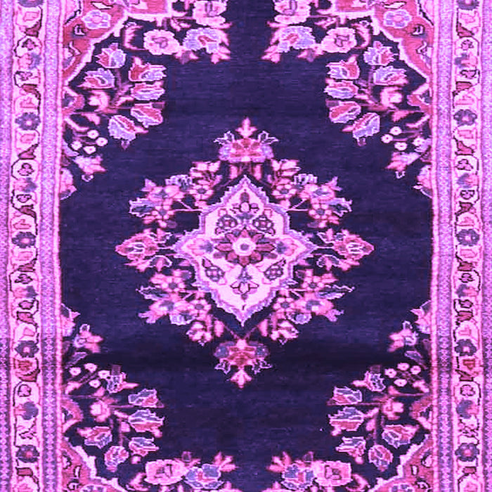 Medallion Purple Traditional Rug, tr4090pur
