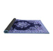 Sideview of Medallion Blue Traditional Rug, tr4090blu