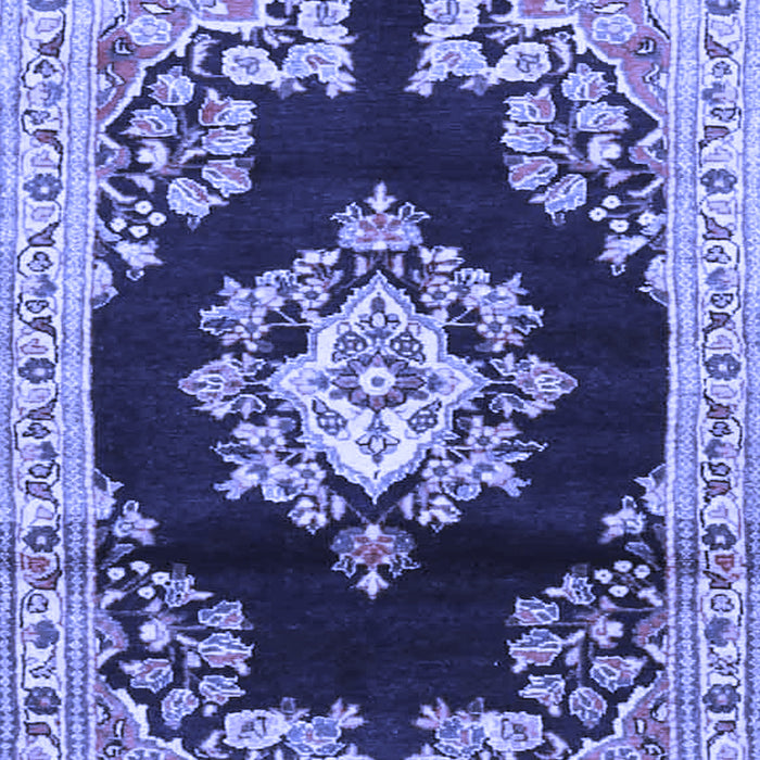 Medallion Blue Traditional Rug, tr4090blu