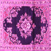 Square Medallion Pink Traditional Rug, tr4090pnk