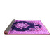 Sideview of Medallion Purple Traditional Rug, tr4090pur