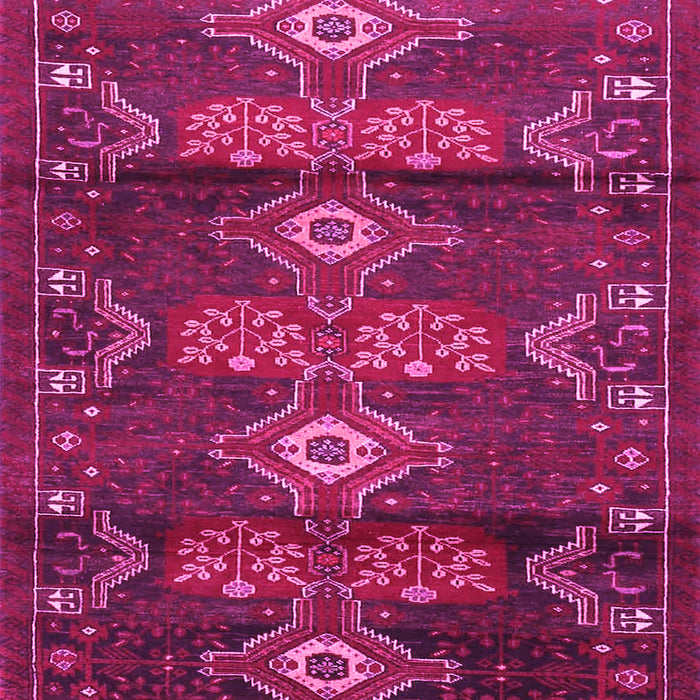 Machine Washable Persian Pink Traditional Rug, wshtr4091pnk