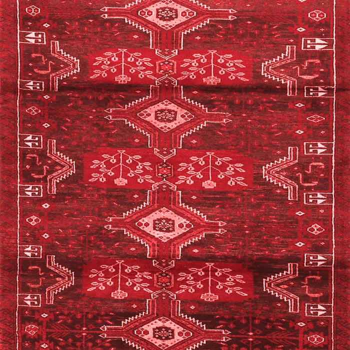 Machine Washable Persian Red Traditional Rug, wshtr4091red
