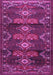 Machine Washable Persian Purple Traditional Area Rugs, wshtr4091pur