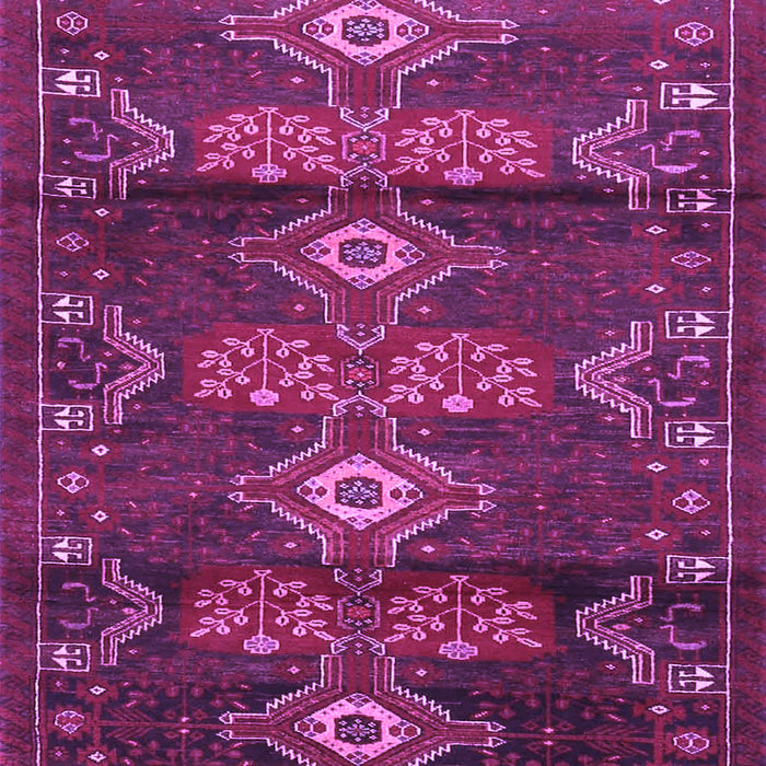 Machine Washable Persian Purple Traditional Area Rugs, wshtr4091pur