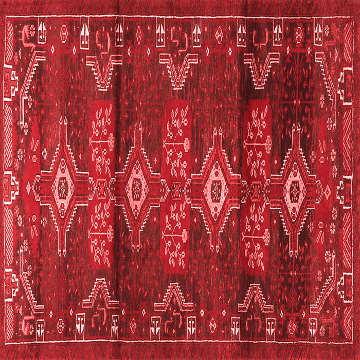 Machine Washable Persian Red Traditional Rug, wshtr4091red
