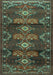 Persian Turquoise Traditional Rug, tr4091turq