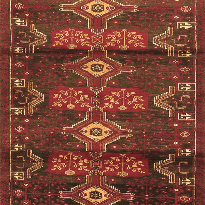 Machine Washable Persian Brown Traditional Rug, wshtr4091brn