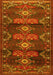 Machine Washable Persian Yellow Traditional Rug, wshtr4091yw