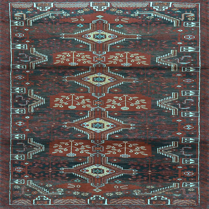 Square Persian Light Blue Traditional Rug, tr4091lblu