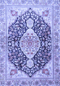 Medallion Blue Traditional Rug, tr4092blu