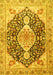 Medallion Yellow Traditional Rug, tr4092yw