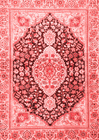 Medallion Red Traditional Rug, tr4092red