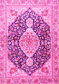 Medallion Pink Traditional Rug, tr4092pnk