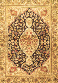 Medallion Brown Traditional Rug, tr4092brn