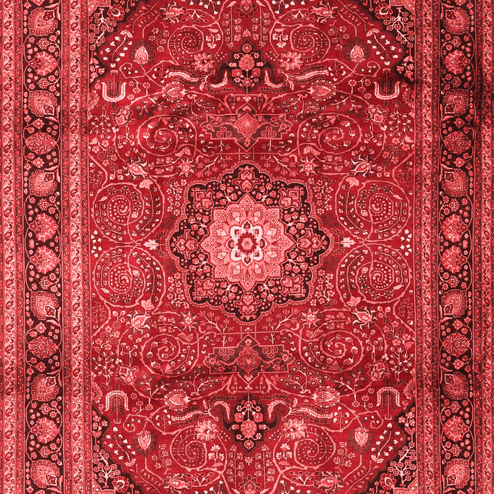 Machine Washable Persian Red Traditional Rug, wshtr4093red