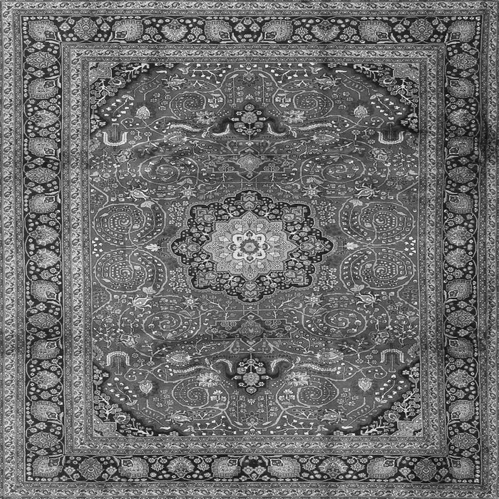 Serging Thickness of Persian Gray Traditional Rug, tr4093gry