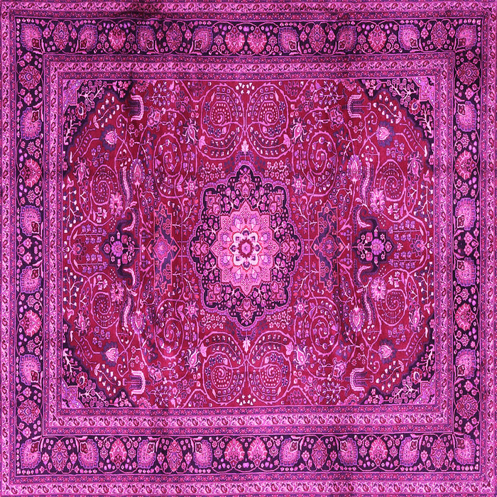 Square Persian Pink Traditional Rug, tr4093pnk