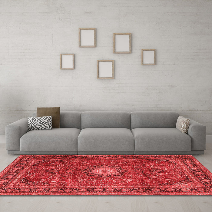 Traditional Red Washable Rugs