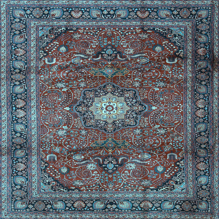 Square Persian Light Blue Traditional Rug, tr4093lblu