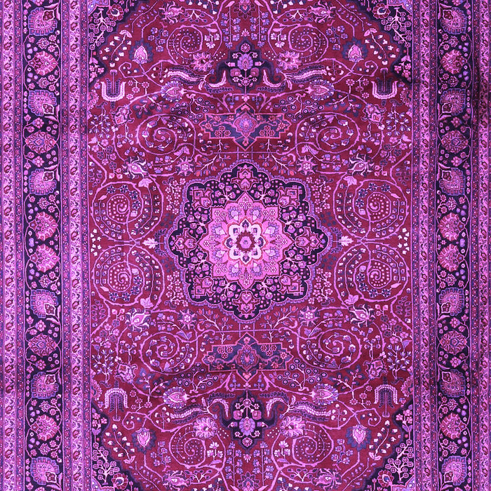 Machine Washable Persian Purple Traditional Area Rugs, wshtr4093pur