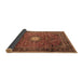 Sideview of Persian Brown Traditional Rug, tr4093brn