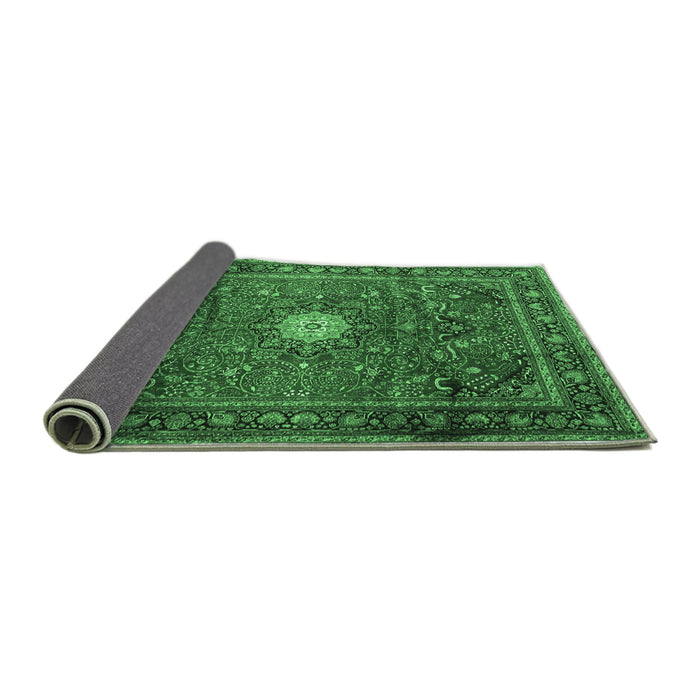Sideview of Persian Emerald Green Traditional Rug, tr4093emgrn