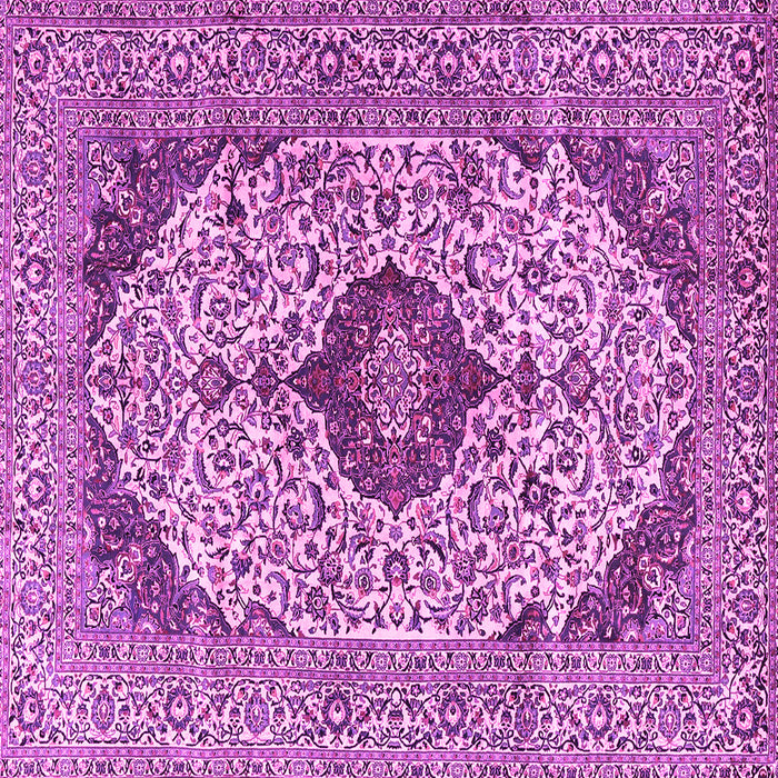 Square Machine Washable Persian Pink Traditional Rug, wshtr4094pnk