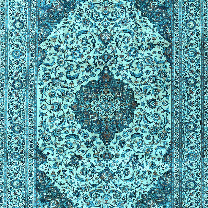 Machine Washable Persian Light Blue Traditional Rug, wshtr4094lblu