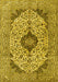 Machine Washable Persian Yellow Traditional Rug, wshtr4094yw