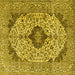 Square Persian Yellow Traditional Rug, tr4094yw