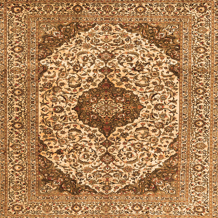 Serging Thickness of Persian Orange Traditional Rug, tr4094org