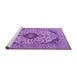 Sideview of Machine Washable Persian Purple Traditional Area Rugs, wshtr4094pur