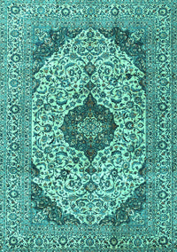 Persian Turquoise Traditional Rug, tr4094turq