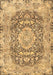 Machine Washable Persian Brown Traditional Rug, wshtr4095brn