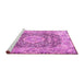 Sideview of Machine Washable Persian Pink Traditional Rug, wshtr4095pnk