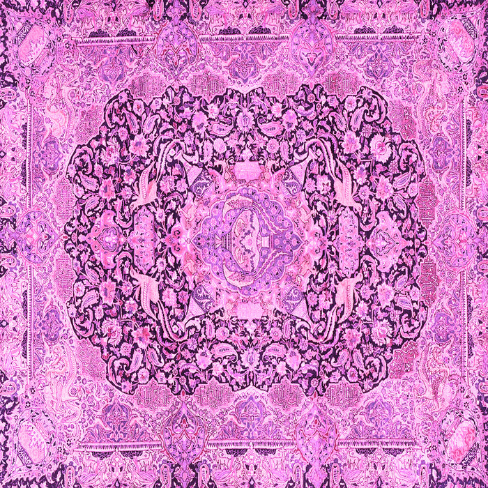 Square Persian Pink Traditional Rug, tr4095pnk