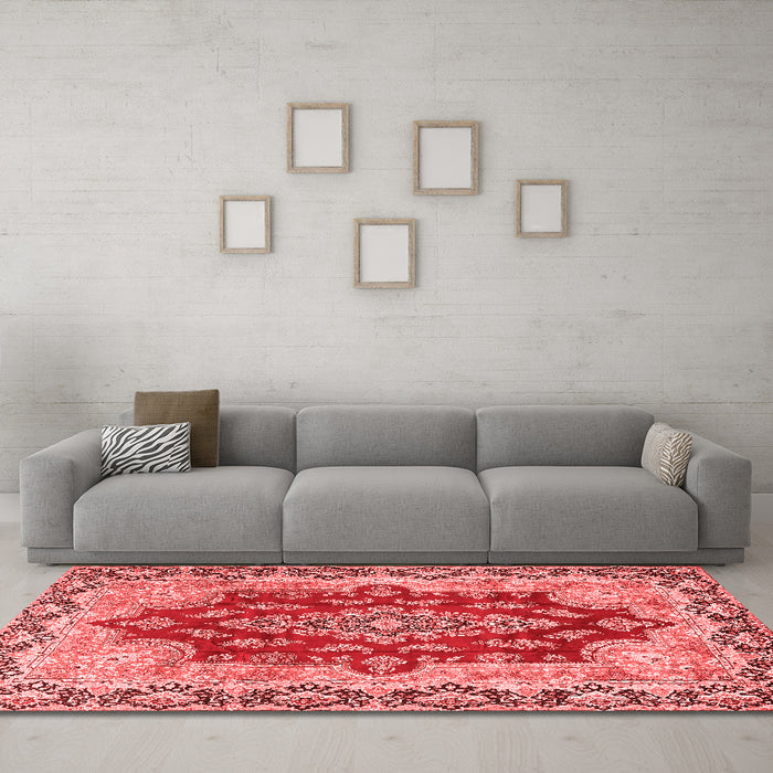 Traditional Red Washable Rugs