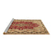 Sideview of Machine Washable Persian Brown Traditional Rug, wshtr4096brn