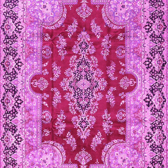 Machine Washable Persian Pink Traditional Rug, wshtr4096pnk