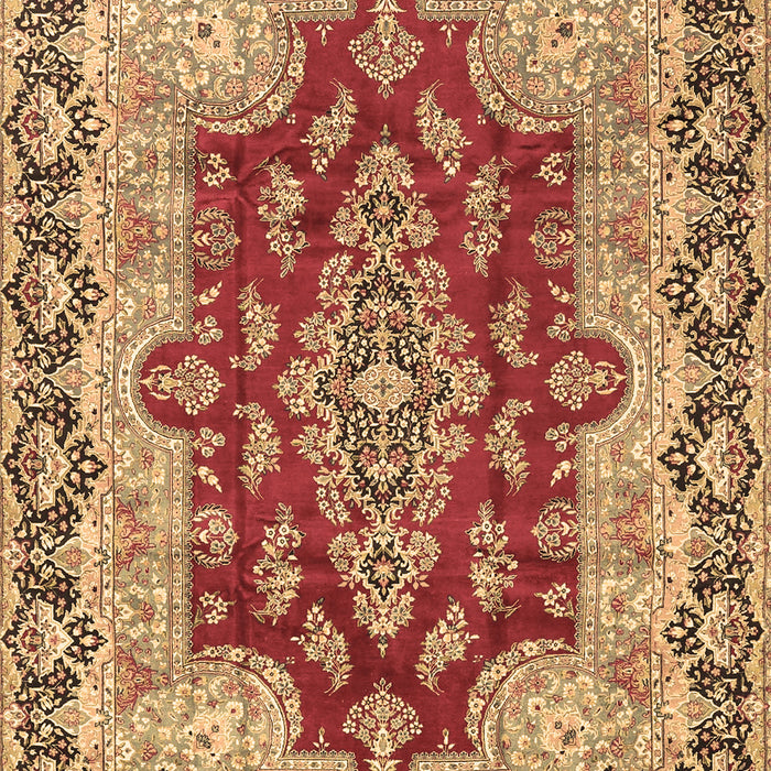 Machine Washable Persian Brown Traditional Rug, wshtr4096brn